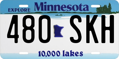 MN license plate 480SKH
