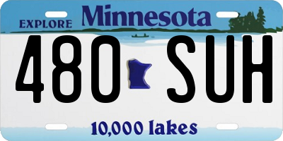 MN license plate 480SUH