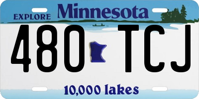 MN license plate 480TCJ