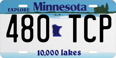 MN license plate 480TCP