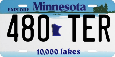 MN license plate 480TER