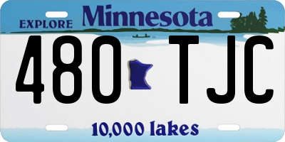 MN license plate 480TJC