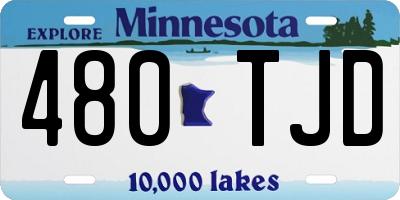 MN license plate 480TJD