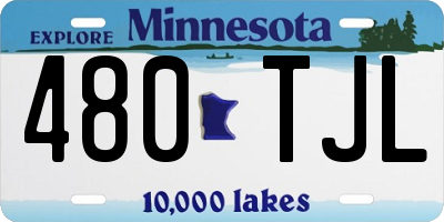 MN license plate 480TJL