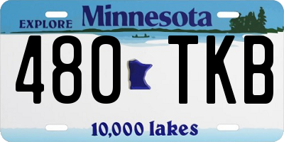 MN license plate 480TKB