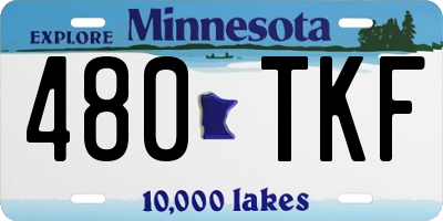 MN license plate 480TKF