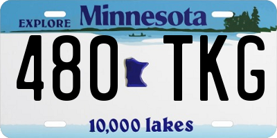 MN license plate 480TKG
