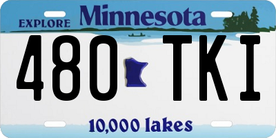 MN license plate 480TKI