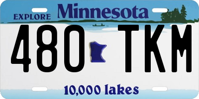 MN license plate 480TKM
