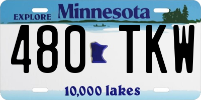 MN license plate 480TKW