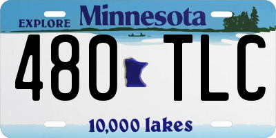 MN license plate 480TLC