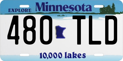 MN license plate 480TLD