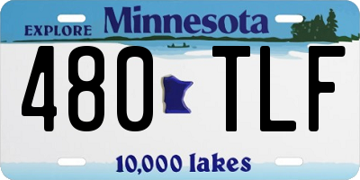 MN license plate 480TLF