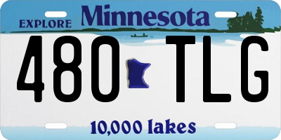 MN license plate 480TLG