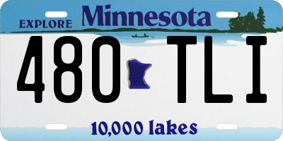 MN license plate 480TLI