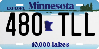 MN license plate 480TLL