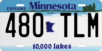 MN license plate 480TLM