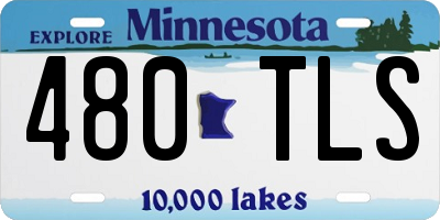 MN license plate 480TLS