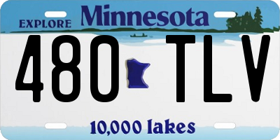 MN license plate 480TLV