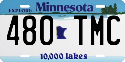 MN license plate 480TMC