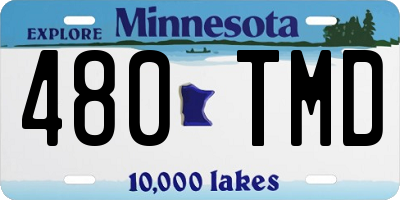 MN license plate 480TMD