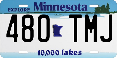 MN license plate 480TMJ