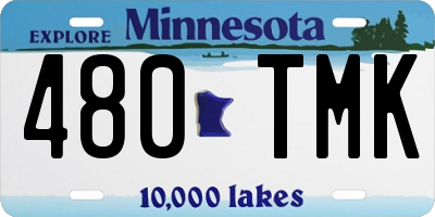 MN license plate 480TMK