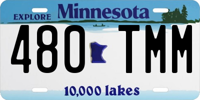 MN license plate 480TMM