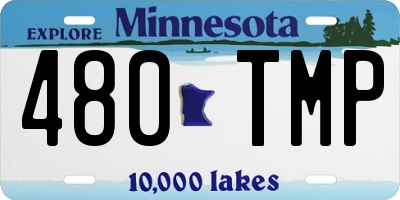 MN license plate 480TMP