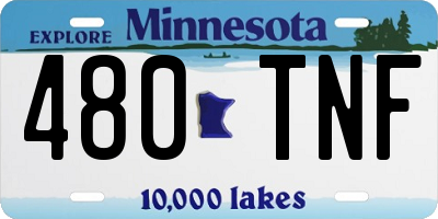 MN license plate 480TNF
