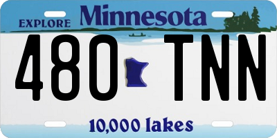 MN license plate 480TNN
