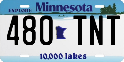 MN license plate 480TNT
