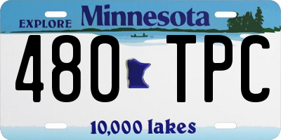 MN license plate 480TPC