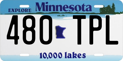 MN license plate 480TPL