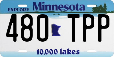 MN license plate 480TPP