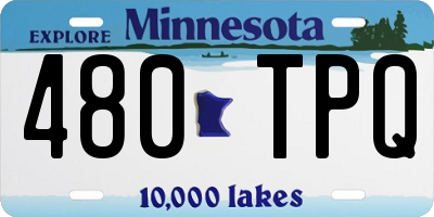 MN license plate 480TPQ