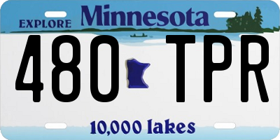 MN license plate 480TPR