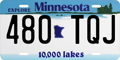 MN license plate 480TQJ