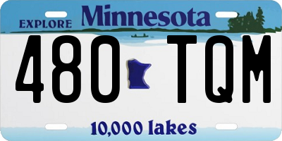 MN license plate 480TQM