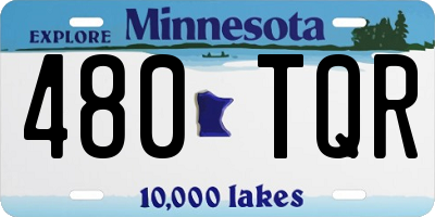 MN license plate 480TQR