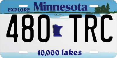 MN license plate 480TRC