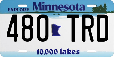 MN license plate 480TRD