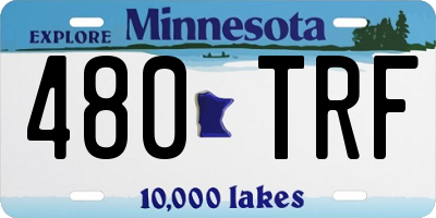 MN license plate 480TRF