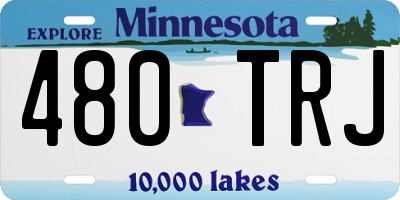 MN license plate 480TRJ