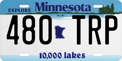 MN license plate 480TRP