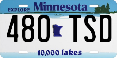 MN license plate 480TSD