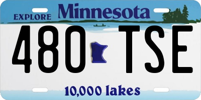 MN license plate 480TSE