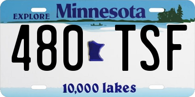 MN license plate 480TSF