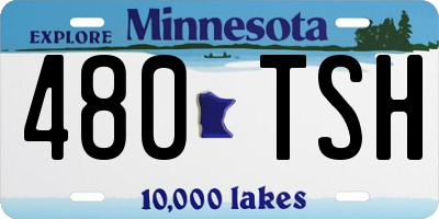 MN license plate 480TSH