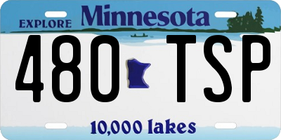 MN license plate 480TSP
